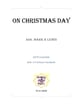 On Christmas Day SATB choral sheet music cover